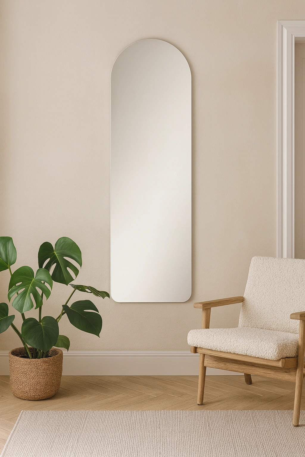 Spogulis ar LED apgaismojumu SOGNO, 190 x 60 cm, 2700-6500K, 50W, 5500Lm, IP44